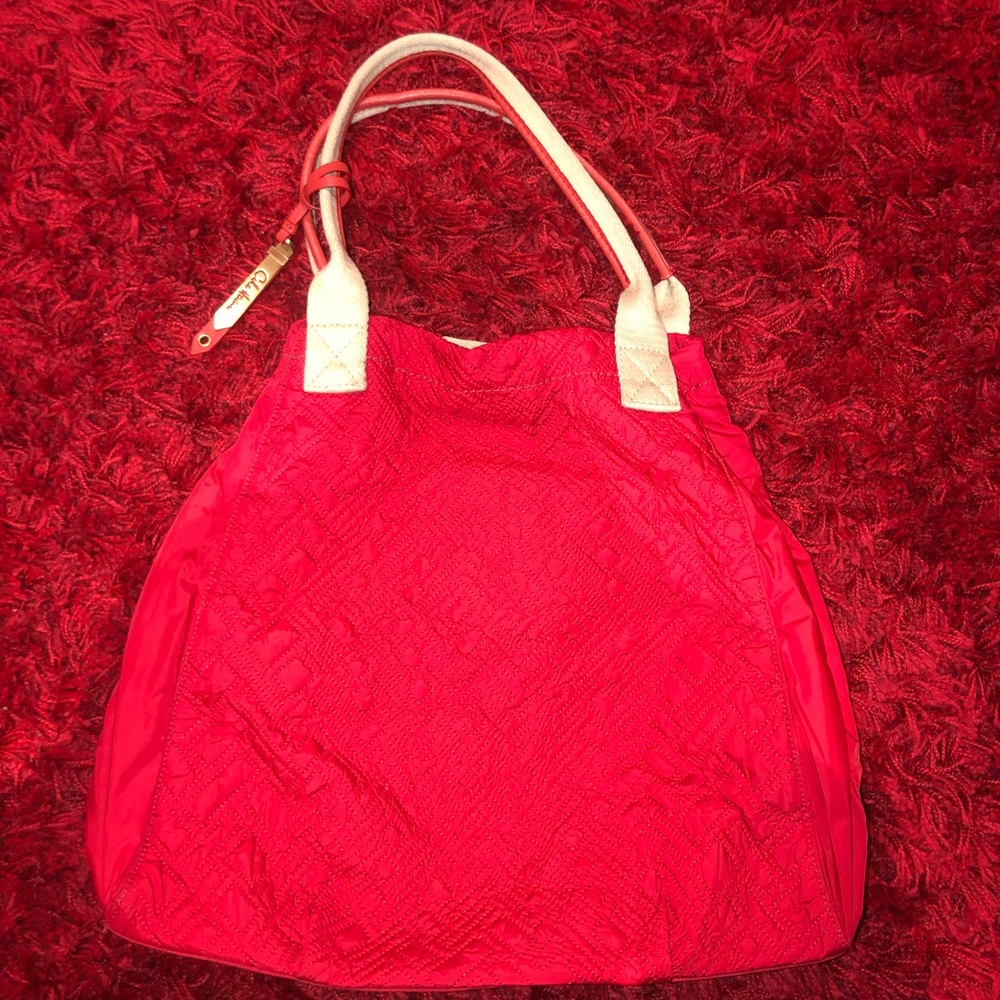 Cole Haan Red Nylon Tote